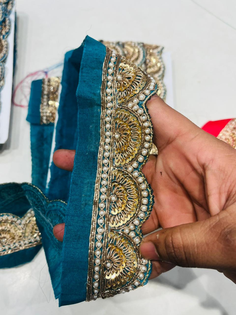 K.R KASAT - Blue Colour Lace